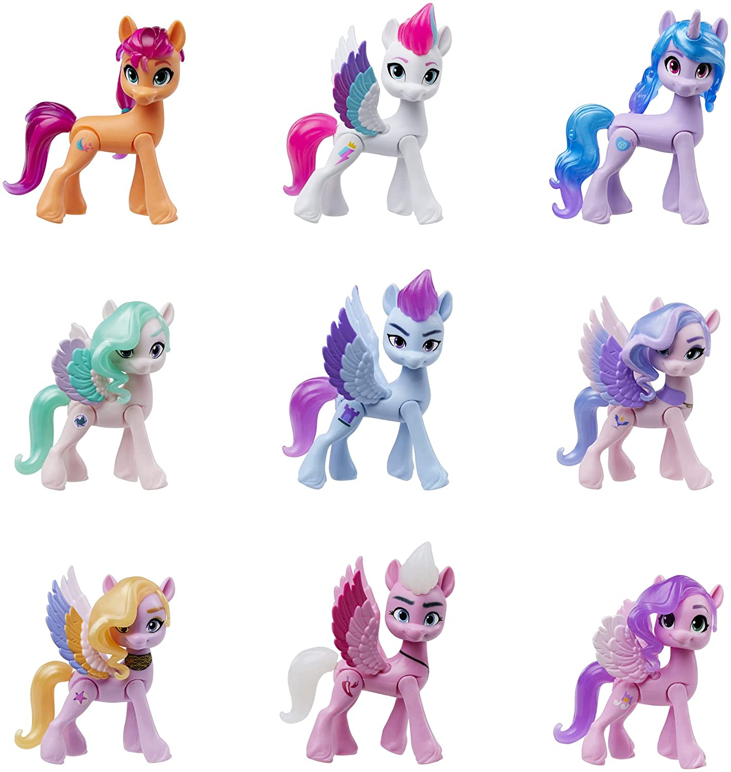 Foto 2 pulgar | Venta Internacional-  My Little Pony: A New Generation - Colección Gala Real - 9 Ponis, 13 Accesorios, Afiche