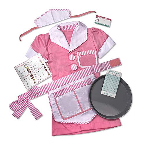 Venta Internacional-  Melissa & Doug Disfraz De Camarera Para Juego Imaginativo, Juego De Simulación (7 Piezas)