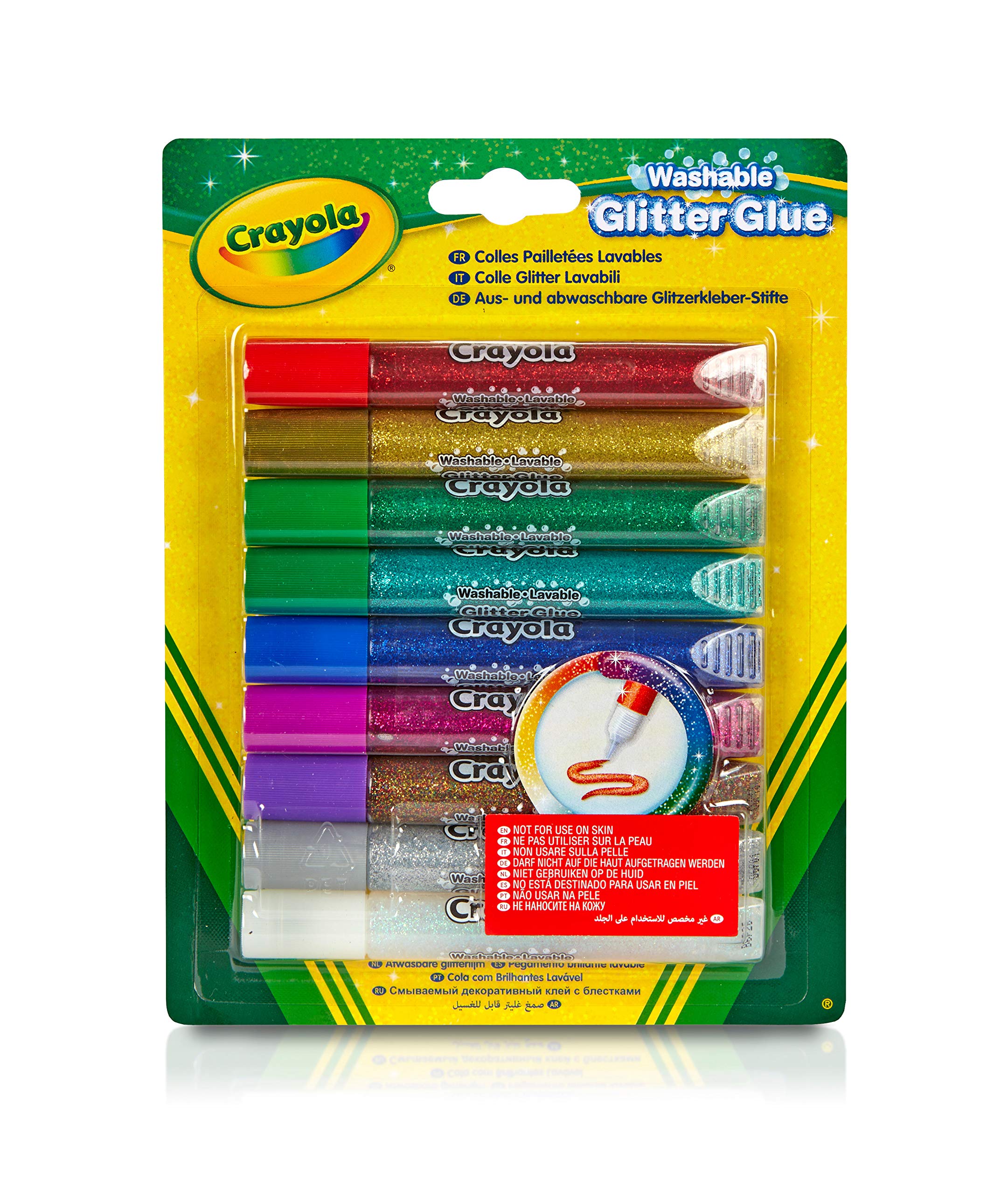 Foto 2 pulgar | Crayola Bolígrafos Lavables Glitter Pegamento - Venta Internacional