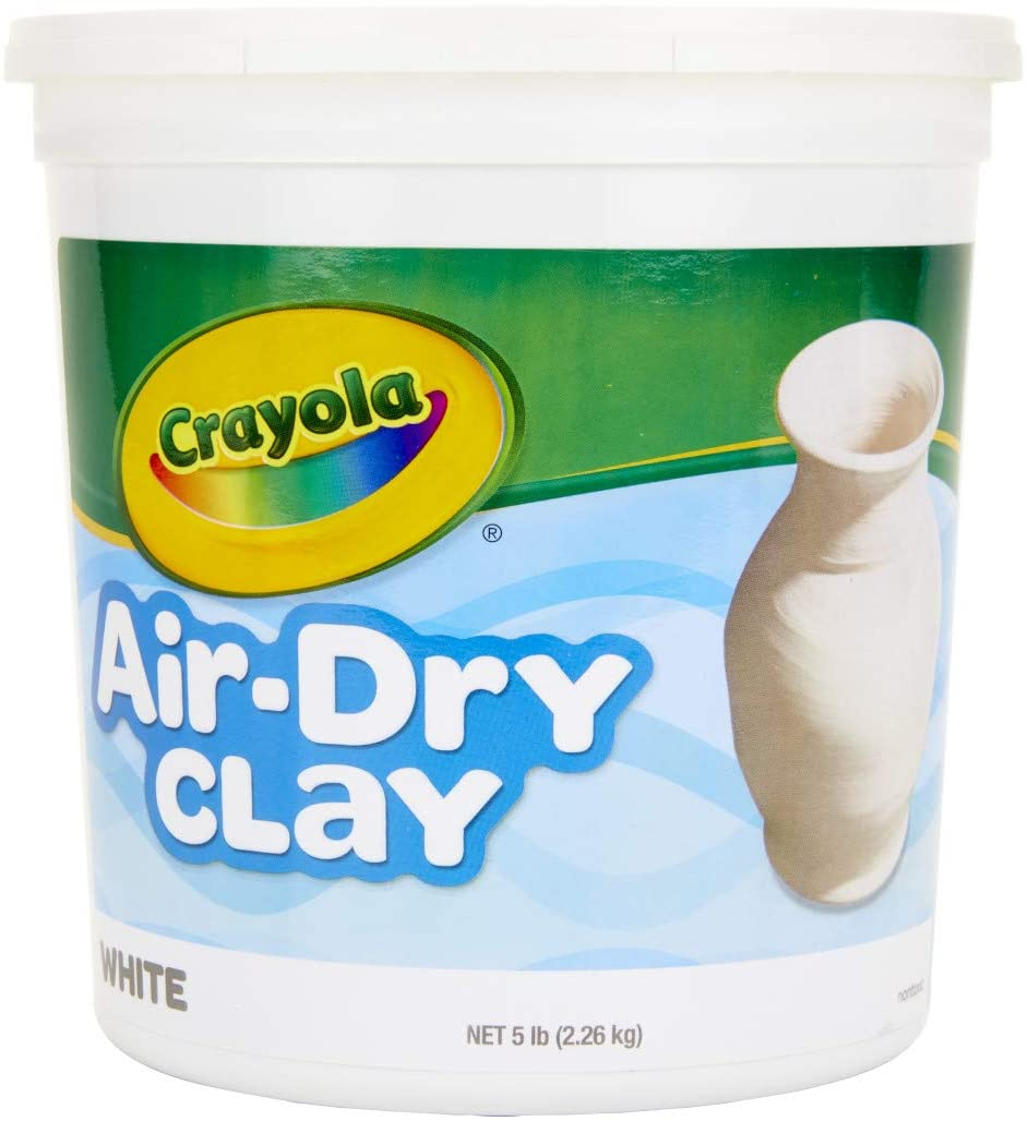 Venta Internacional-  Crayola Air Dry Clay, Arcilla De Modelado Blanco Natural, Cubo De 5 Lb