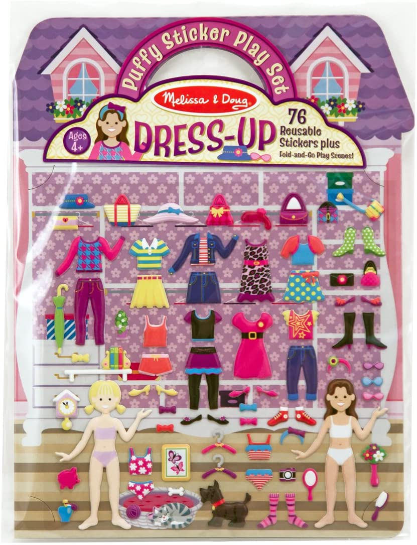 Foto 2 pulgar | Venta Internacional-  Melissa & Doug Others Autoadhesivos Esponjosos Reutilizables Juego Con Trajes De Moda