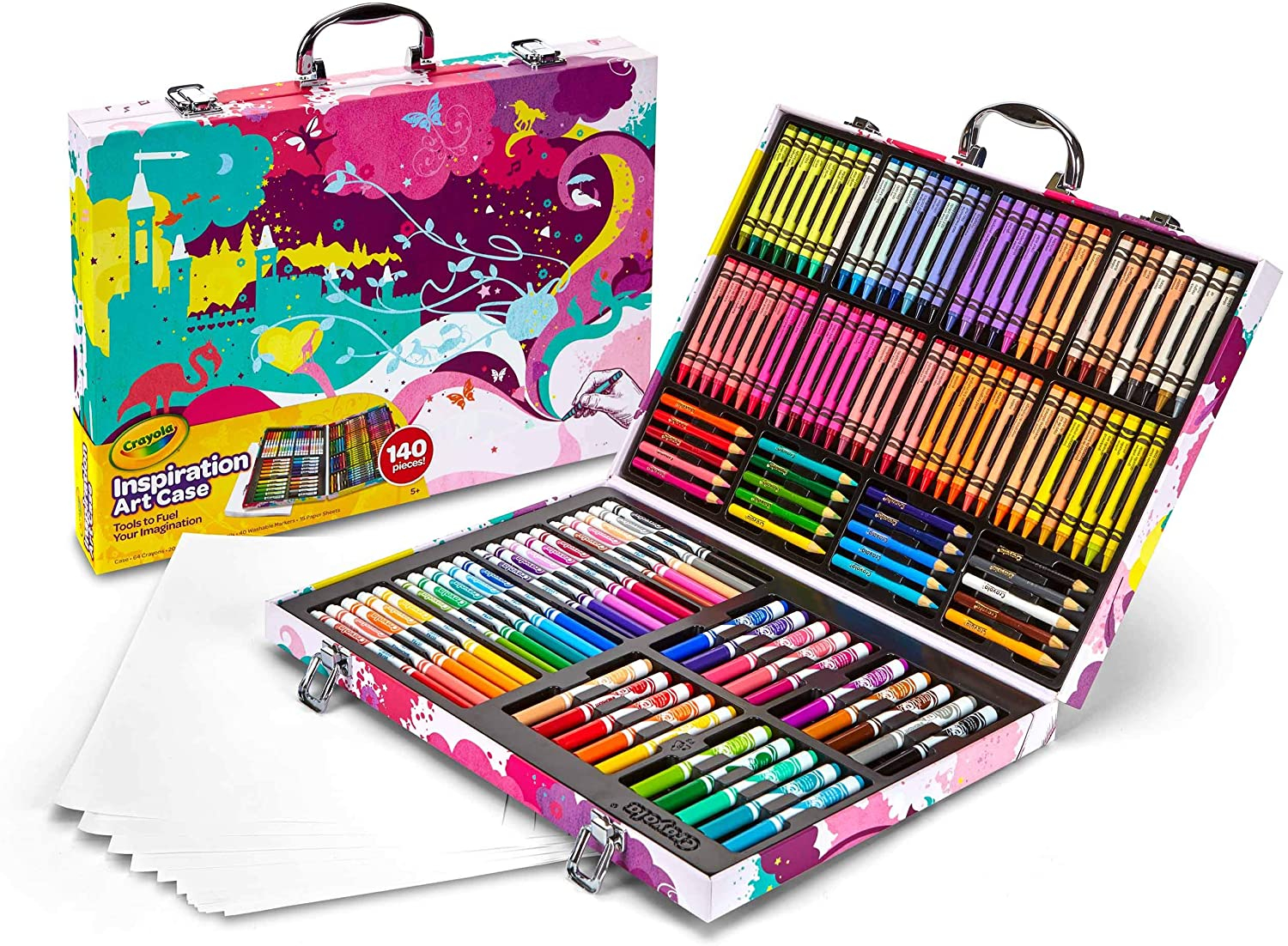 Foto 3 pulgar | Estuche de Arte Crayola Inspiration en Rosa 140 - Venta Internacional