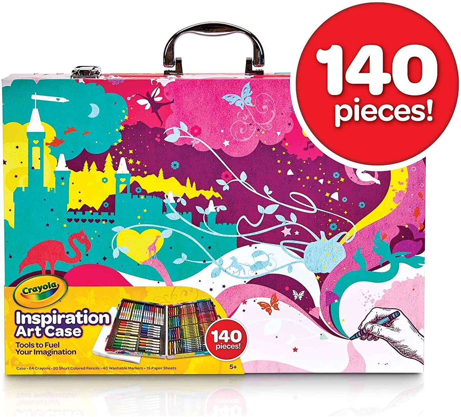 Foto 5 pulgar | Estuche de Arte Crayola Inspiration en Rosa 140 - Venta Internacional