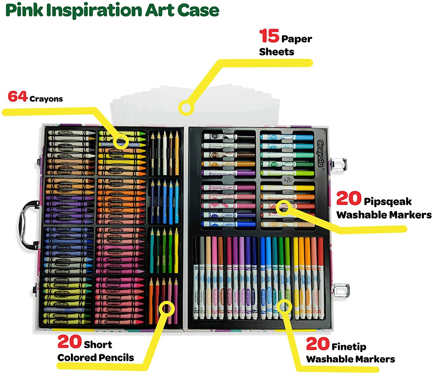 Foto 6 pulgar | Estuche de Arte Crayola Inspiration en Rosa 140 - Venta Internacional