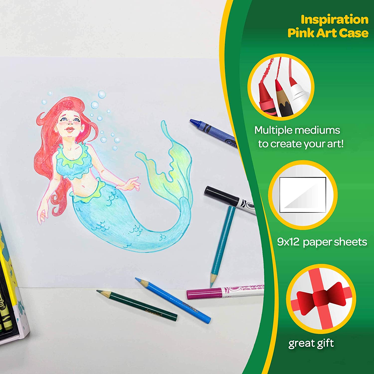 Foto 7 pulgar | Estuche de Arte Crayola Inspiration en Rosa 140 - Venta Internacional