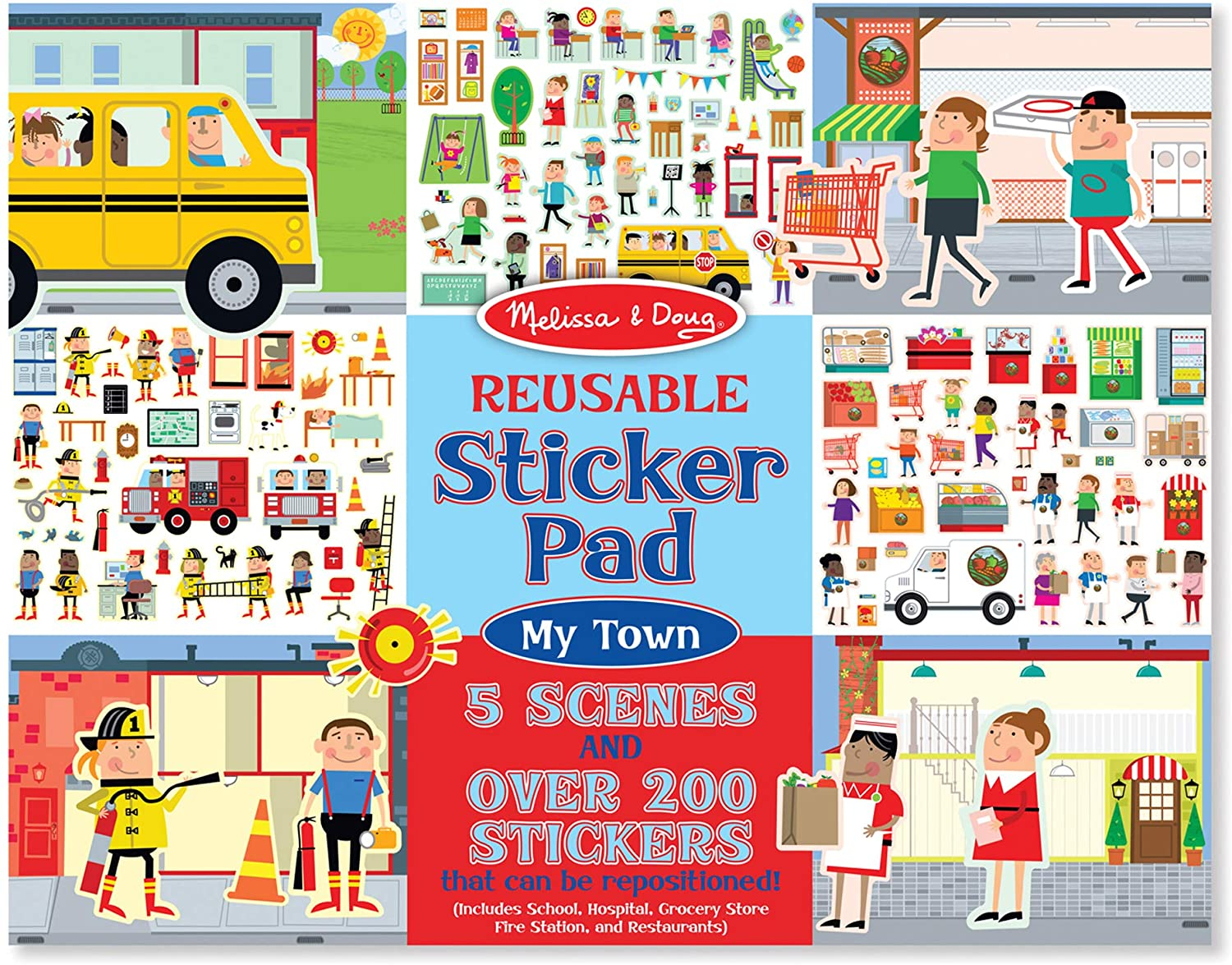 Foto 1 | Venta Internacional-  Melissa & Doug Bloc De Pegatinas Reutilizables- Mi Ciudad