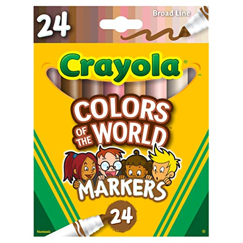 Foto 2 pulgar | Venta Internacional-  Crayola Rotuladores De Colores Del Mundo, 24 Unidades, Lavables Para Tono De Piel, 24 Colores Nu