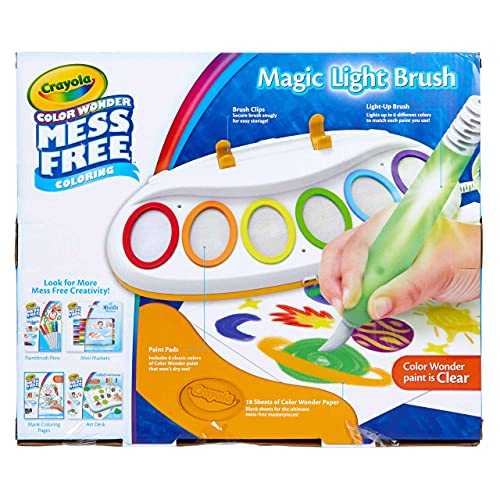 Venta Internacional-  Crayola Color Wonder Magic Light Brush - Pincel De Pintura Sin Desorden, Regalo Para Niños, 3