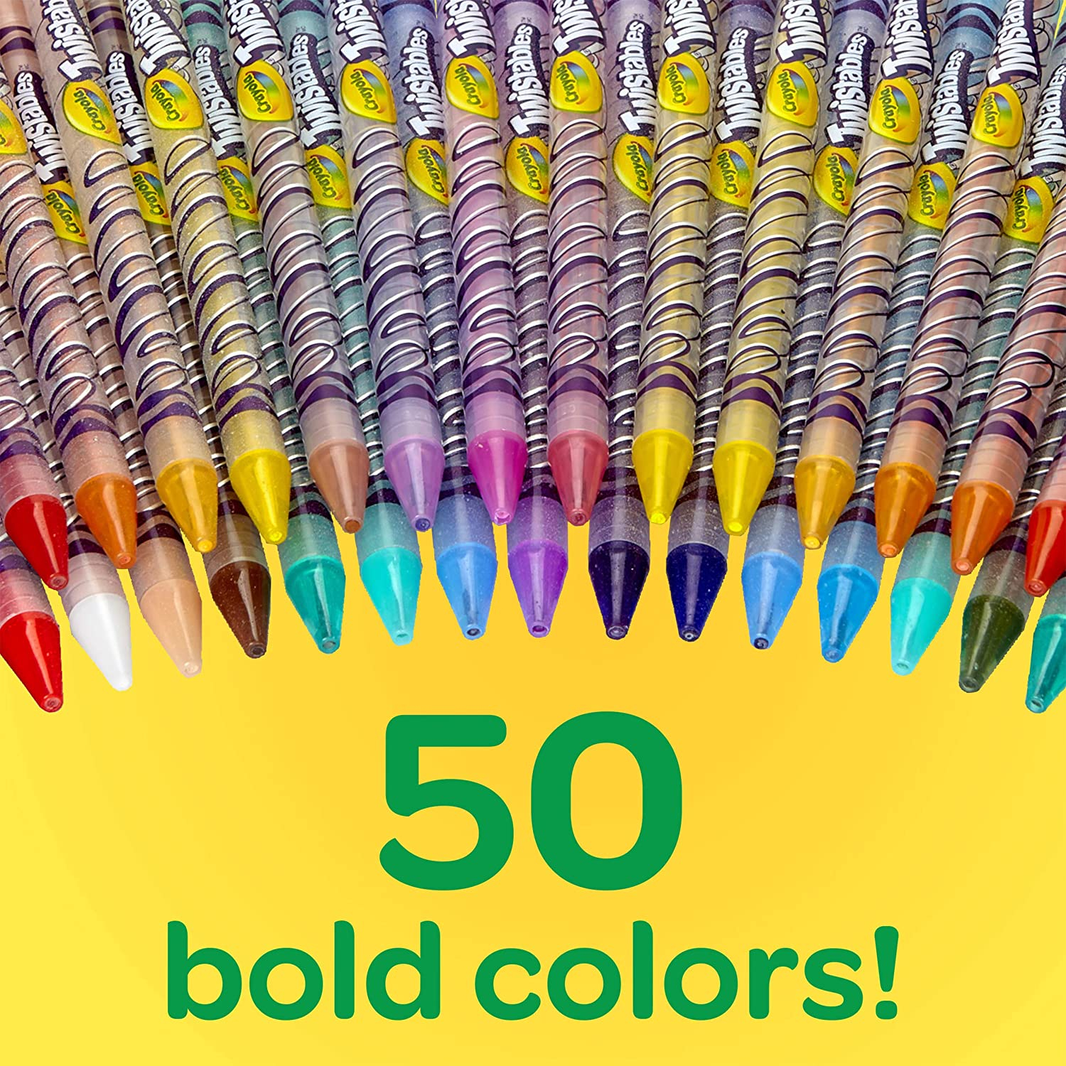 Foto 8 pulgar | Venta Internacional-  Juego De Lápices De Colores Crayola Twistables, Rellenadores De Cestas De Pascua, 50 Count
