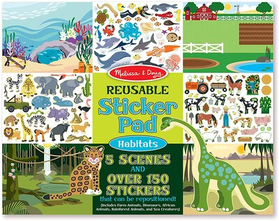 Foto 1 | Venta Internacional- Melissa & Doug Reusable Sticker Pad: Habitats - 150+ Reusable Stickers 7 Ounces