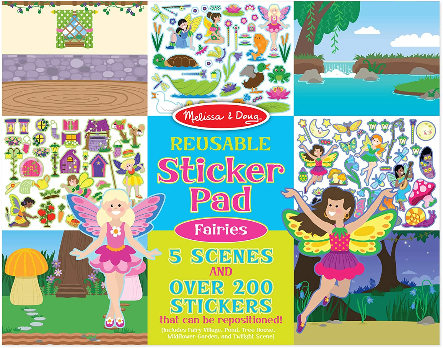 Foto 2 pulgar | Venta Internacional-  Melissa & Doug Reusable Sticker Pad - Fairies