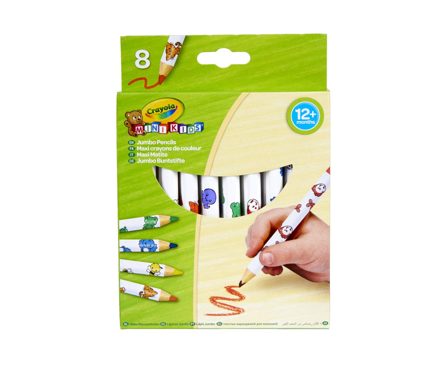 Foto 2 pulgar | Venta Internacional-  Crayola Beginnings Jumbo Lápices Decorados (paquete De 8)