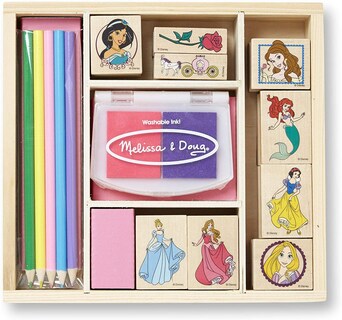 Foto 1 | Venta Internacional- Melissa & Doug Disney Princess Wooden Stamp Set