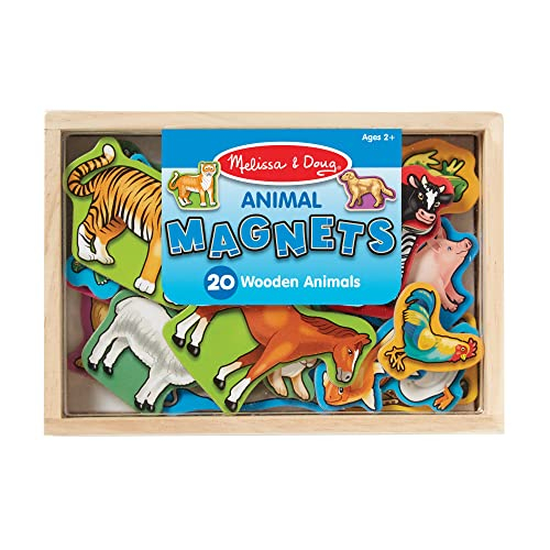 Venta Internacional-  Melissa & Doug Set De 20 Imanes De Animales En Caja, Juguete De Madera, Juguete De Desarrollo