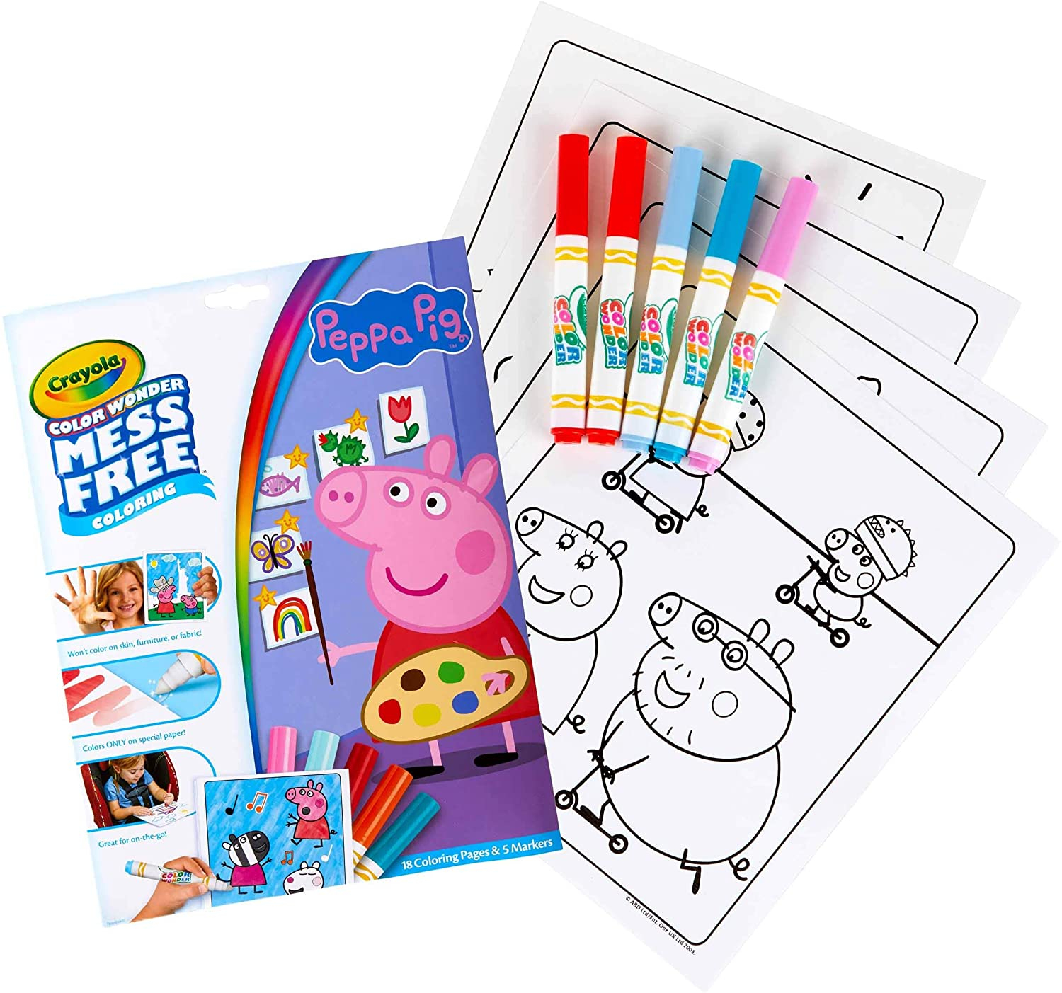 Foto 2 pulgar | Venta Internacional-  Crayola 75-7000 Color Wonder Mess Dibujo Libre, Peppa Pig