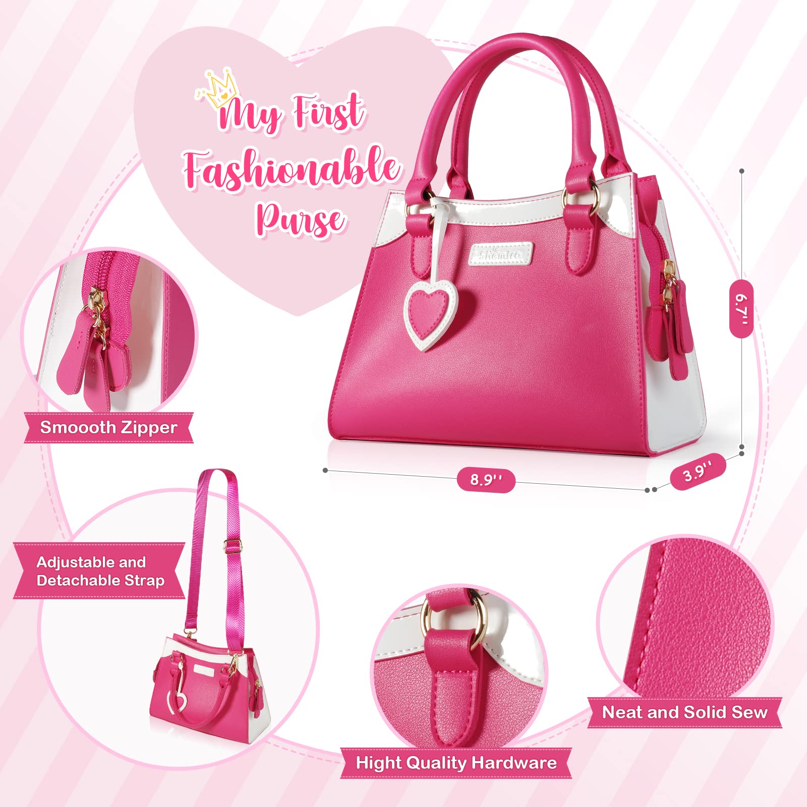 Foto 2 | Venta Internacional - Monedero Pretend Play Shemira Play Para Niñas Con Accesorios 3-8