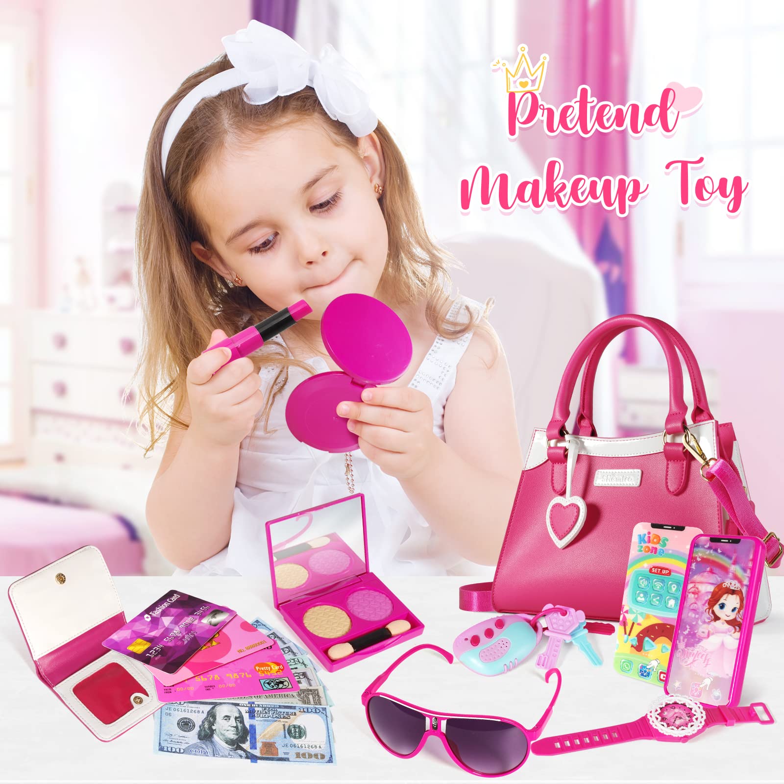 Foto 6 pulgar | Venta Internacional - Monedero Pretend Play Shemira Play Para Niñas Con Accesorios 3-8