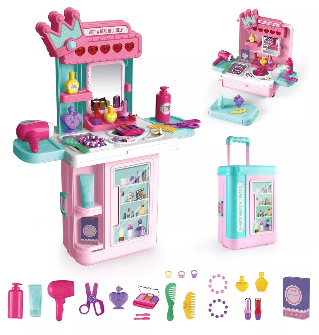 Tocador Para Niñas Belleza 4 En 1 $1,119