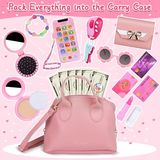 Foto 2 | Monedero Toy Play Learn2m para Niñas de 3 a 6 Años con Set de Maquillaje - Venta Internacional