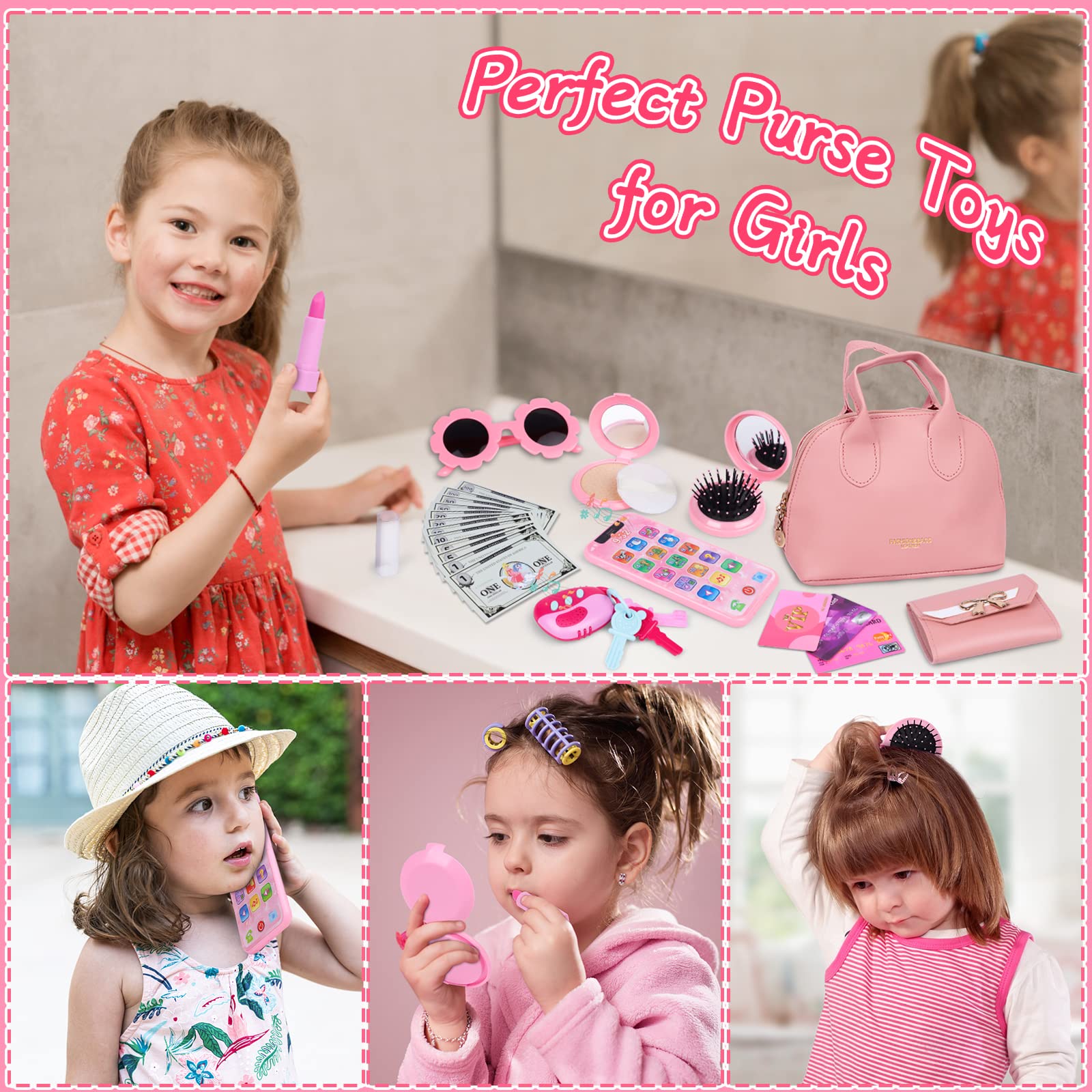 Foto 8 pulgar | Monedero Toy Play Learn2m Para Niñas De 3 A 6 Años Con Set De Maquillaje - Venta Internacional.