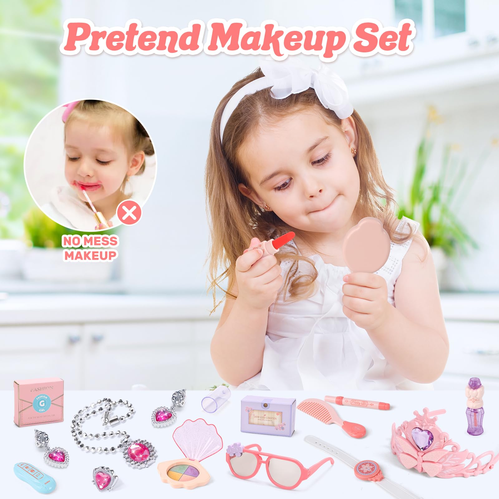 Foto 6 pulgar | Set De Monedero De Juego Cute Stone Para Niñas Pequeñas Con Bolso, Tacones Y Más - Venta Internacional.