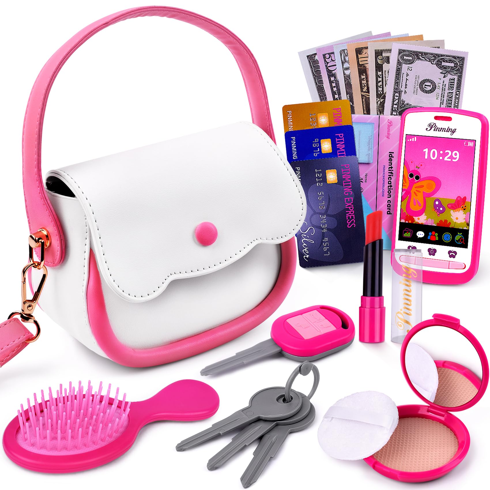 Foto 2 pulgar | Monedero De Juguete Gjzz Play Para Niñas Con Set De Maquillaje De 3 A 7 Años - Venta Internacional.