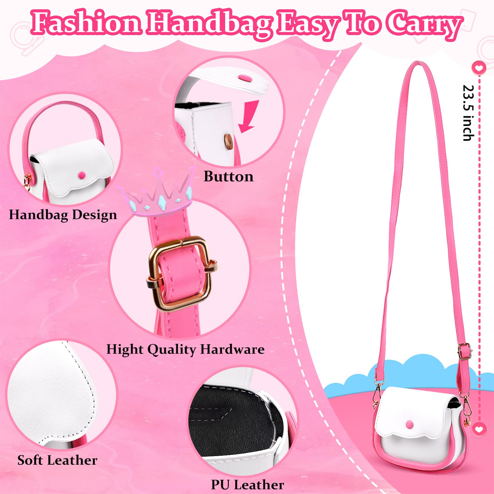 Foto 4 pulgar | Monedero De Juguete Gjzz Play Para Niñas Con Set De Maquillaje De 3 A 7 Años - Venta Internacional.