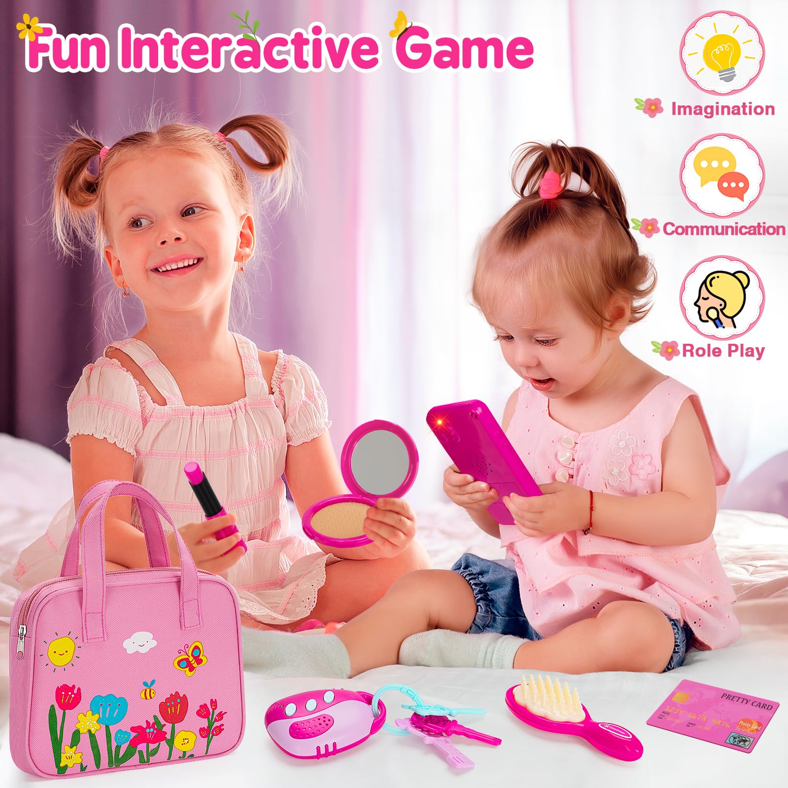 Foto 4 pulgar | Monedero De Juguete Officygnet Play Para Niñas De 1 A 3 Años Con Kit De Maquillaje - Venta Internacional.