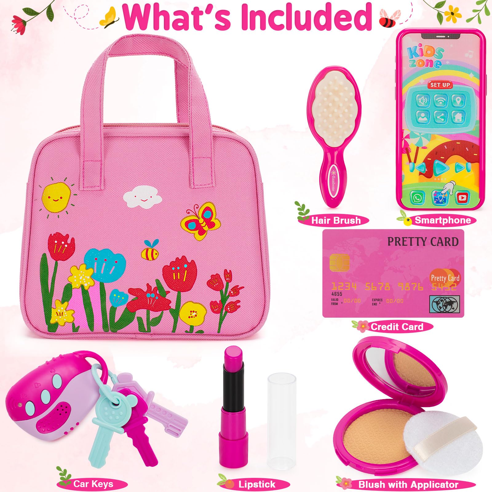 Foto 5 pulgar | Monedero De Juguete Officygnet Play Para Niñas De 1 A 3 Años Con Kit De Maquillaje - Venta Internacional.