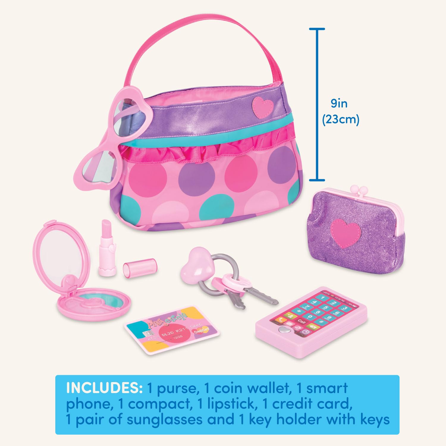 Foto 5 pulgar | Set De Maquillaje Y Belleza Battat Play Circle Princess Purse 3+ - Venta Internacional.