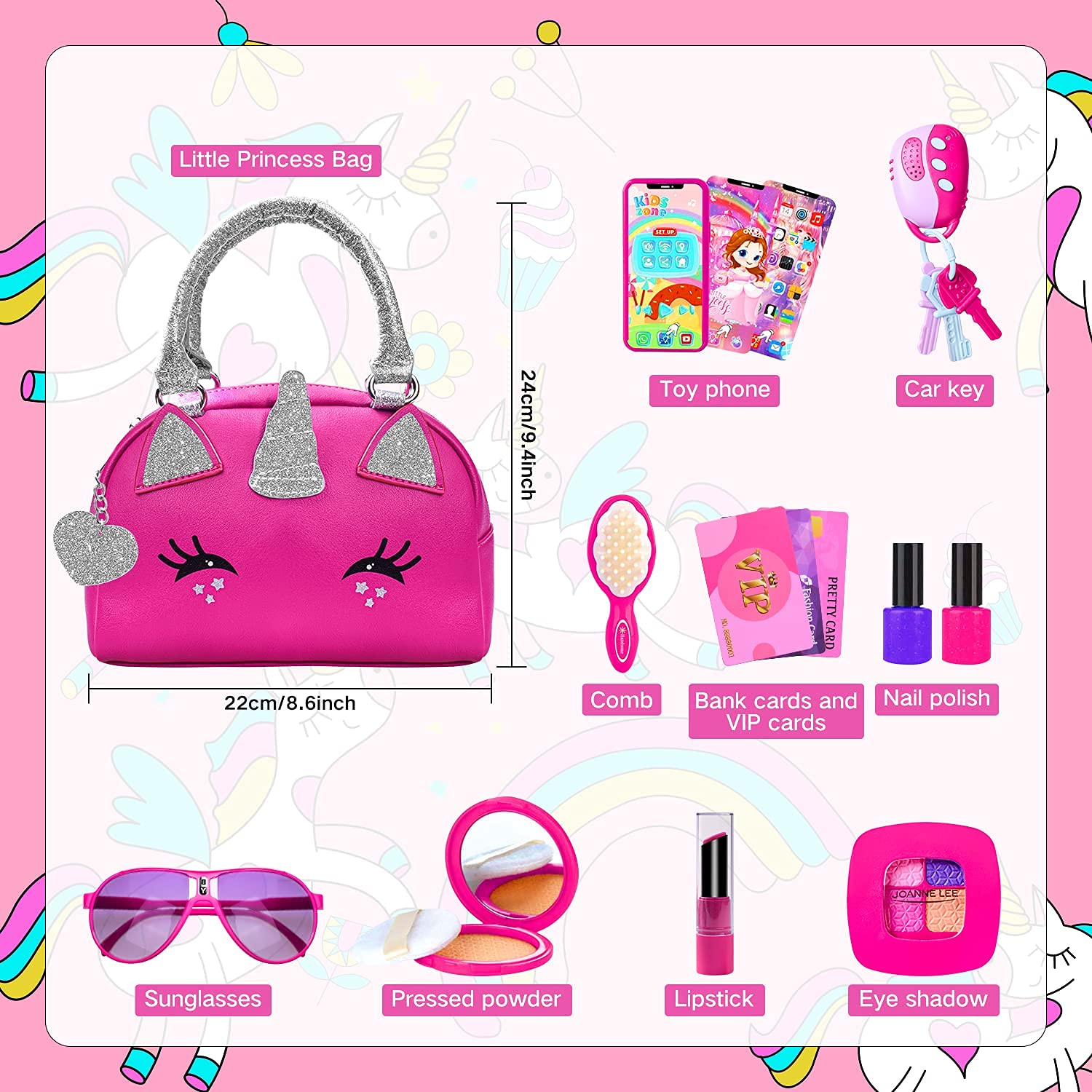 Foto 5 | Set de Monedero Pretend Play con Maquillaje- Venta Internacional