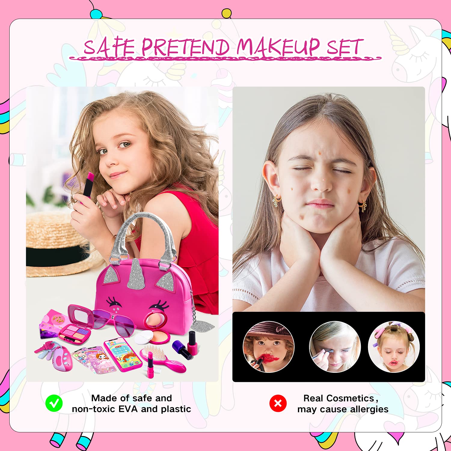 Foto 8 pulgar | Set de Monedero Pretend Play con Maquillaje- Venta Internacional