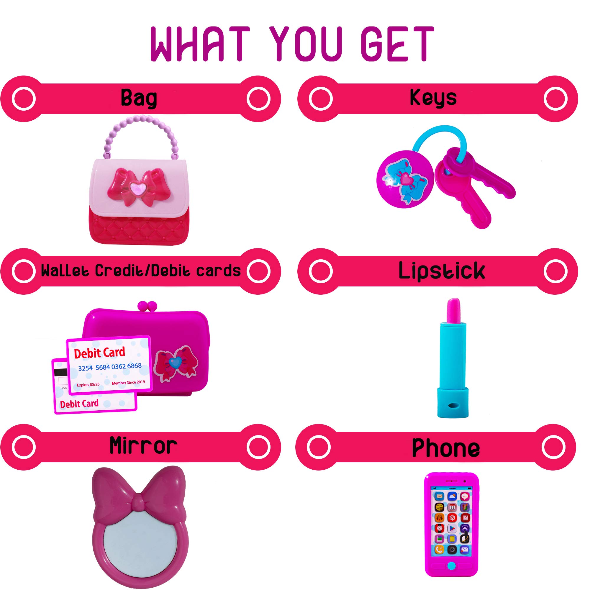Foto 4 pulgar | Set de Bolsos Playkidz Princess My First con Accesorios 8 Piezas - Venta Internacional