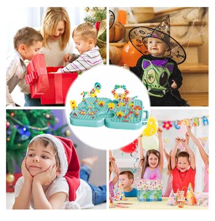 Foto 5 | Caja De Herramientas De Juguete Para Niños 225 Pcs Educativos Verde