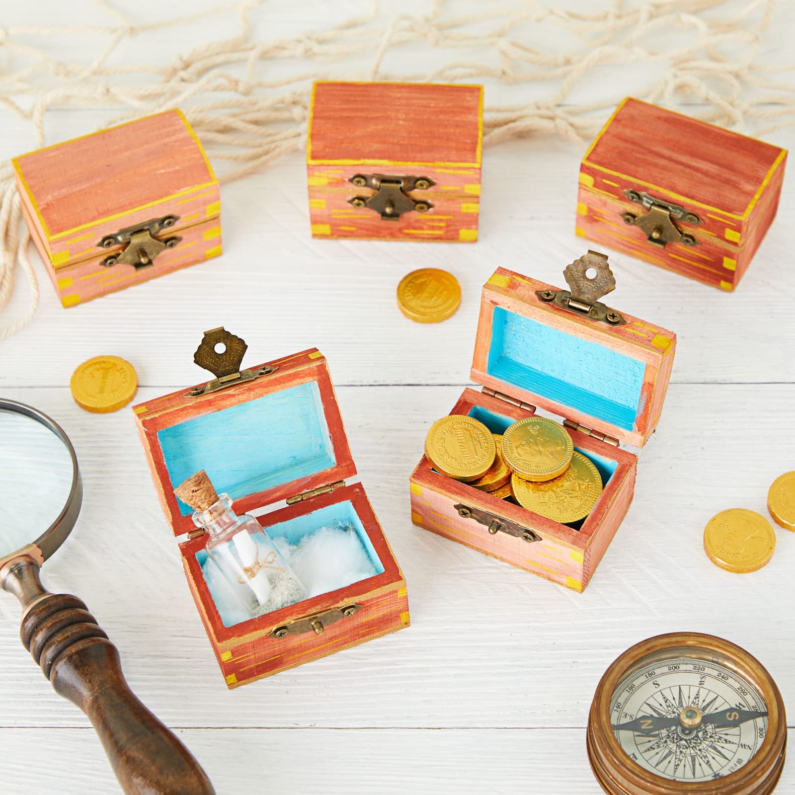 Foto 4 | Cajas De Madera Juvale Treasure Box Diy Arts Crafts, Paquete De 12 - Venta Internacional.