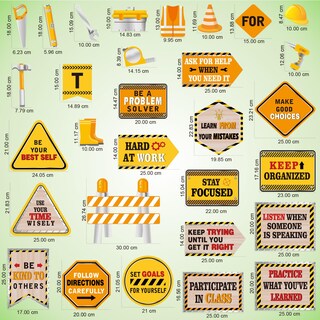 Foto 2 | Juego De Tablones De Anuncios De Construcción Outus Con 47 Piezas Para Niños - Venta Internacional.