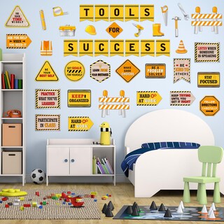 Foto 7 | Juego De Tablones De Anuncios De Construcción Outus Con 47 Piezas Para Niños - Venta Internacional.