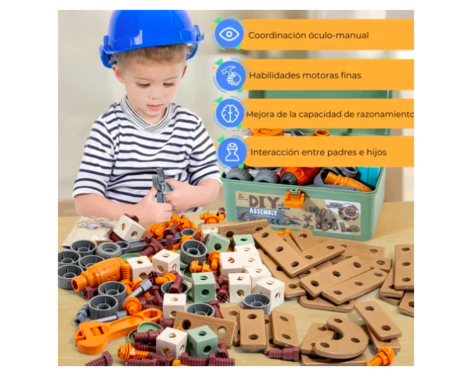 Foto 5 pulgar | Juguete Xtellar  Herramientas Niño Accesorios Infantil 144 Pcs Y Caja