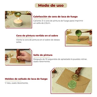 Foto 5 | Kit De Sobres, Sello Y Bolígrafos Para Invitaciones Boda