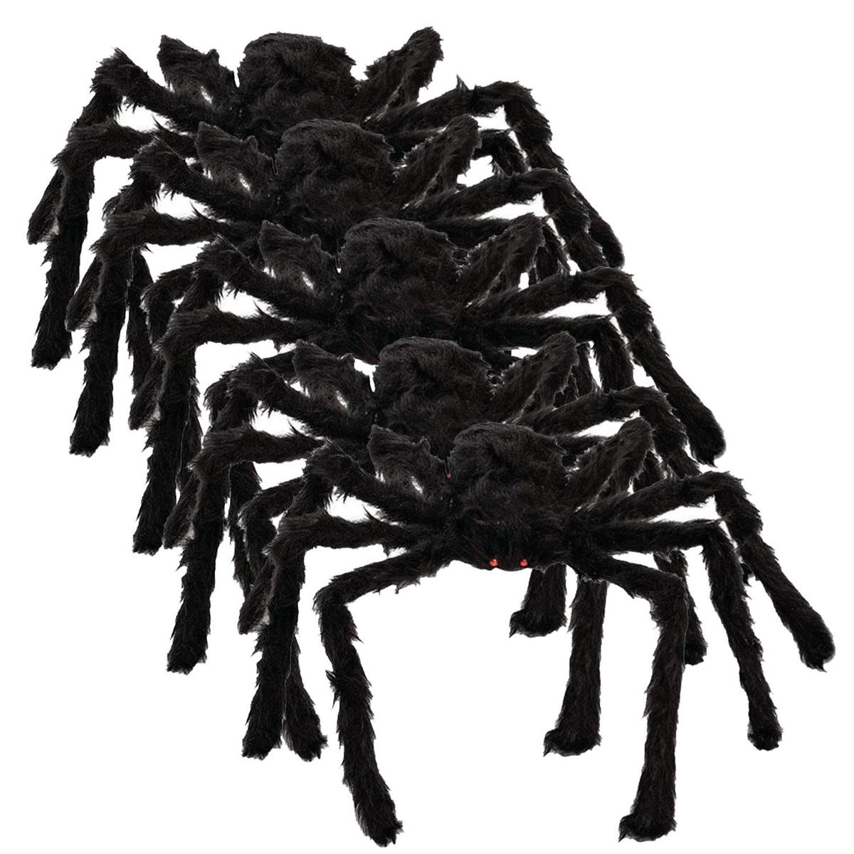 Arañas Peludas Adherible A La Silla Smilefun Mxsrp-025 5 Piezas Negro $1,461