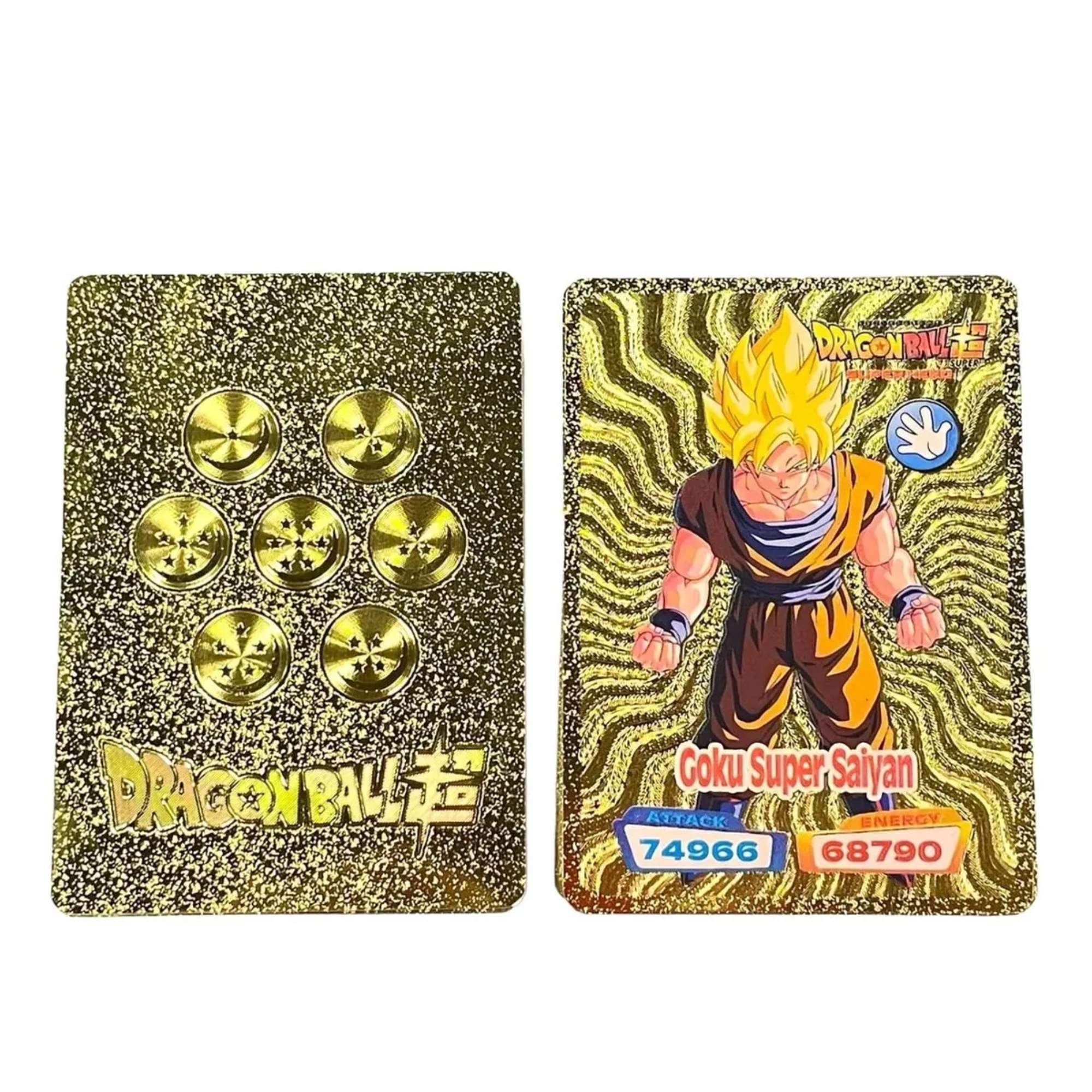 Foto 5 pulgar | Juego De Cartas Tarjetas Dragon Ball Doradas Colección 55pz