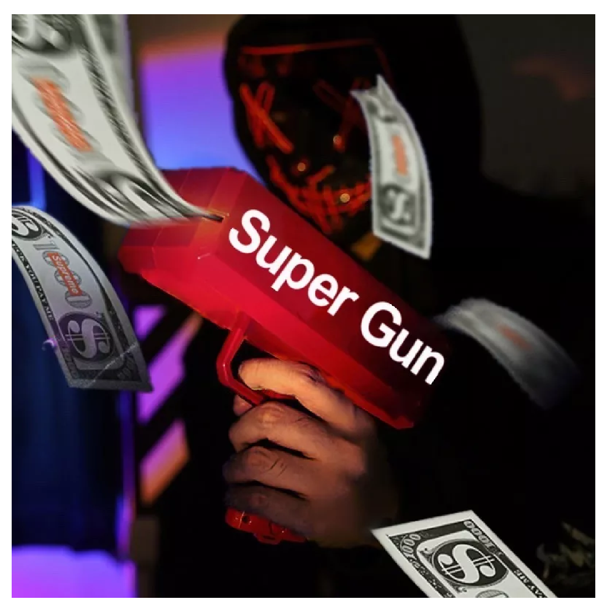 Foto 4 pulgar | Pistola Lanza Billetes Cash Money Super Gun Juguete Boda