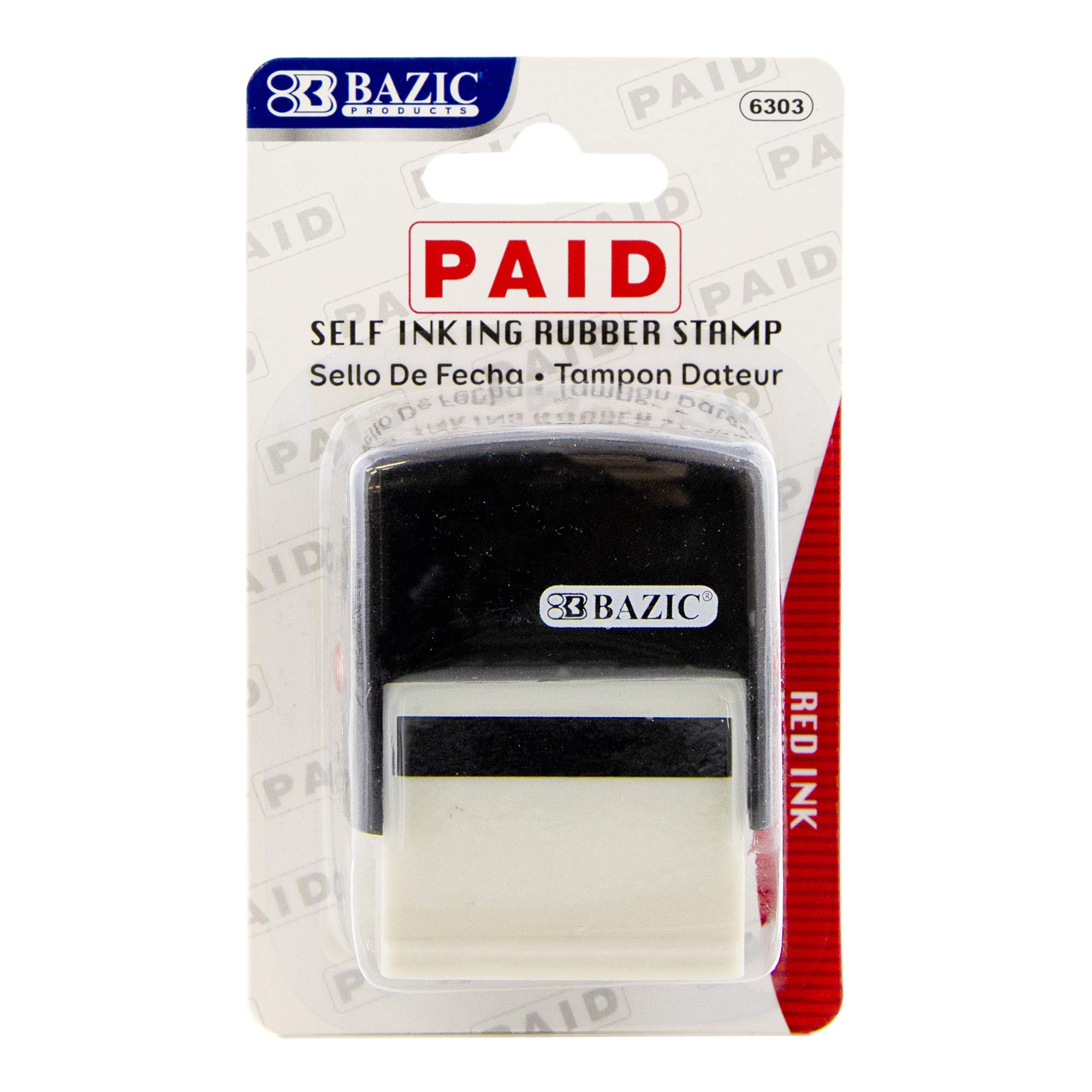 Sello de Fecha Bazic Products Tinta Roja-Venta Internacional