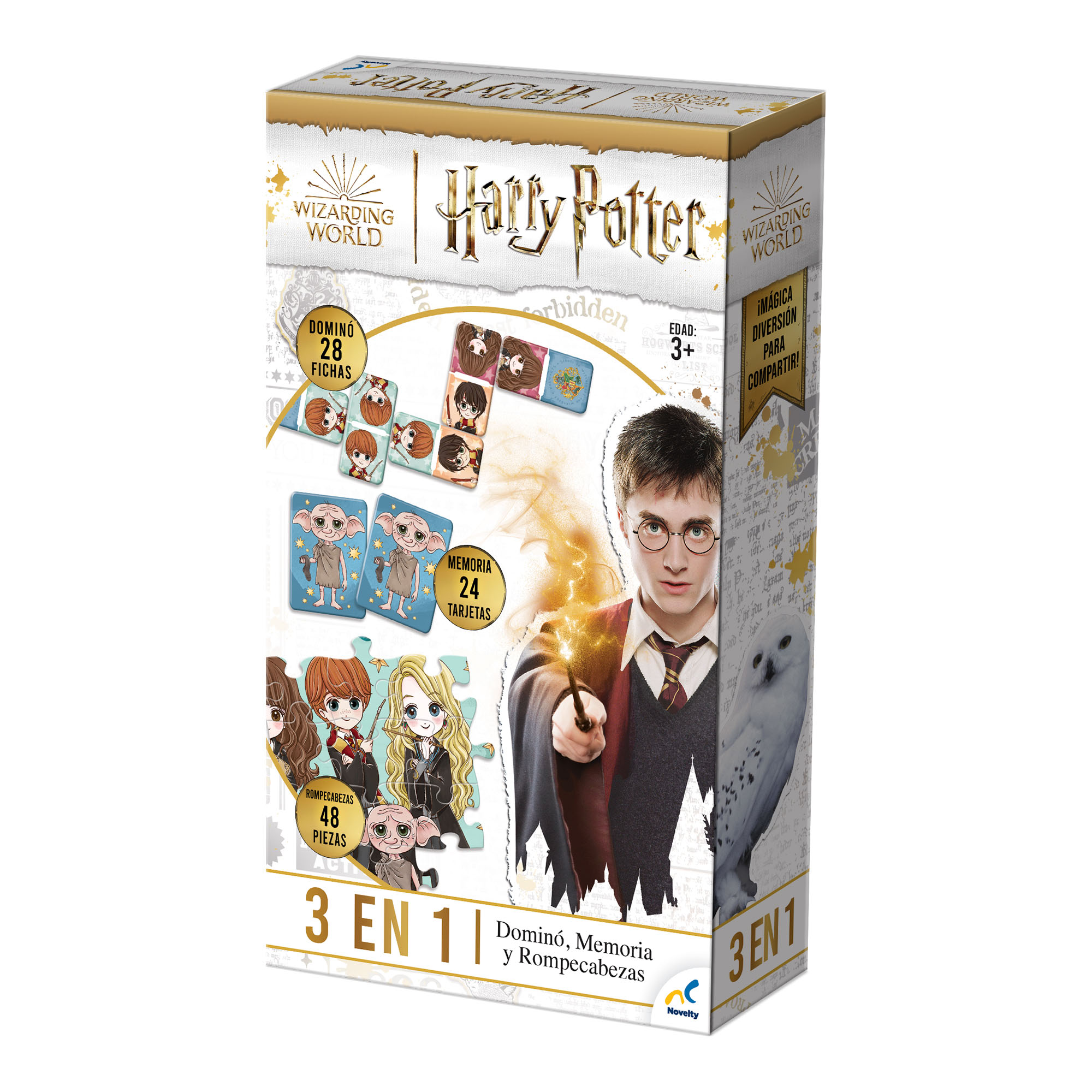 Foto 3 pulgar | Set De Juegos 3 En 1 Para Niños De Harry Potter - Novelty