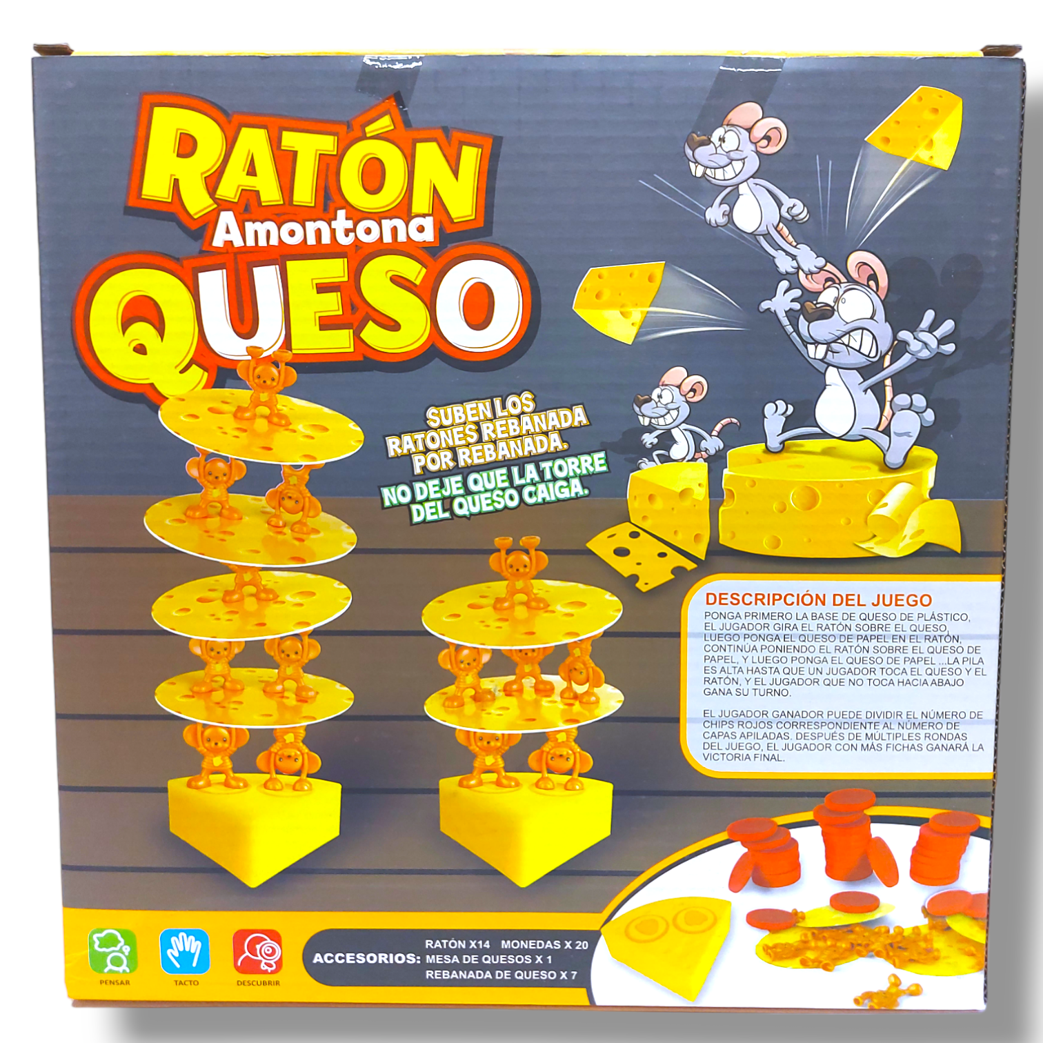 Foto 7 pulgar | Juego de Mesa Ratón Amontona Queso para Niños