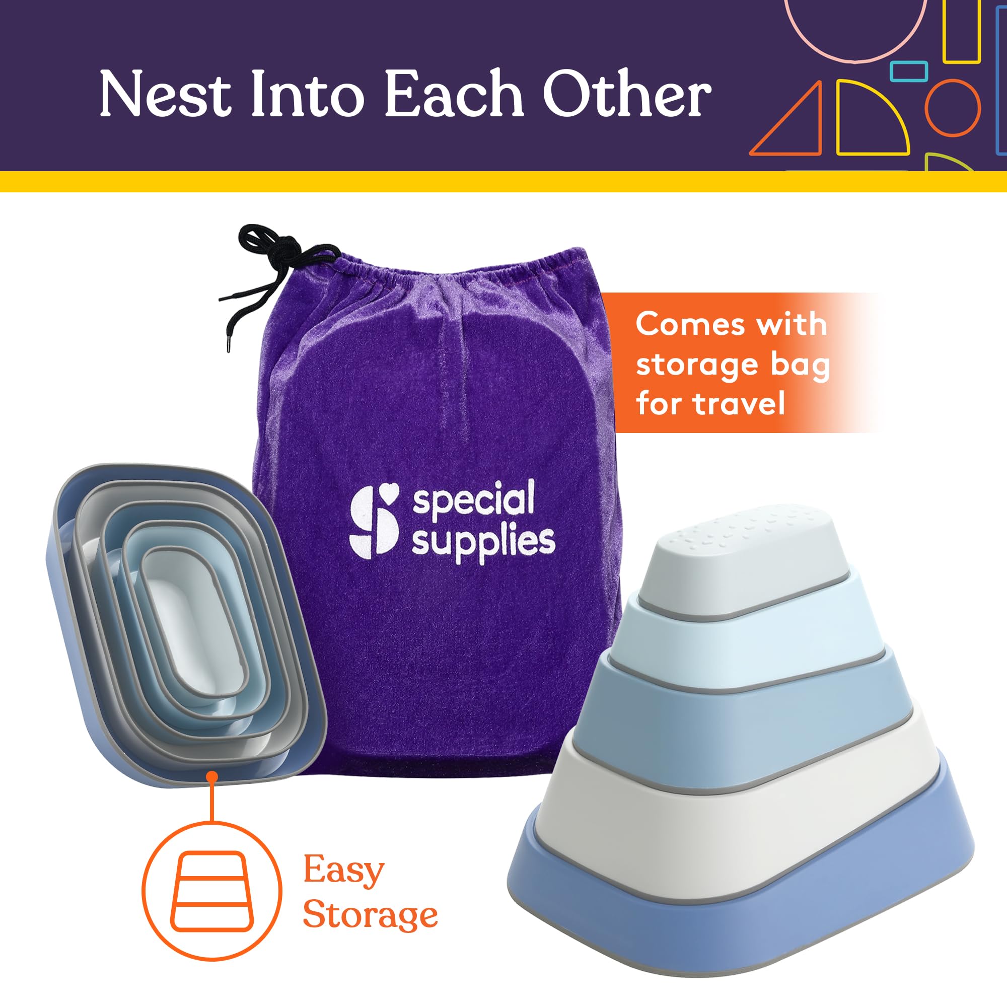 Foto 2 | Set De 5 Suministros Especiales Stepping Stones Para Niños - Venta Internacional.
