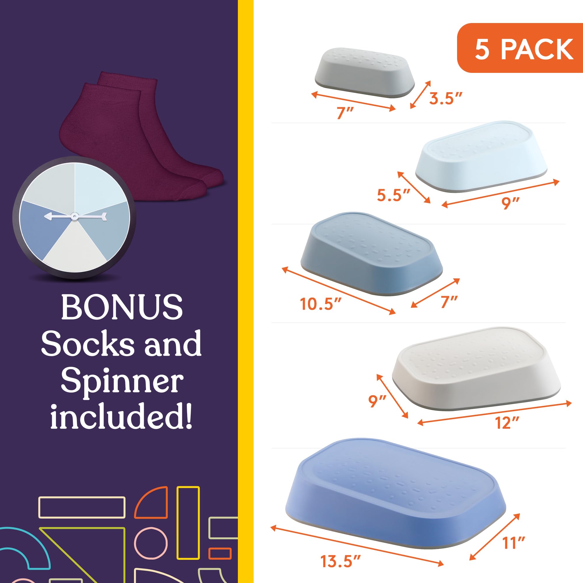 Foto 4 pulgar | Set De 5 Suministros Especiales Stepping Stones Para Niños - Venta Internacional.