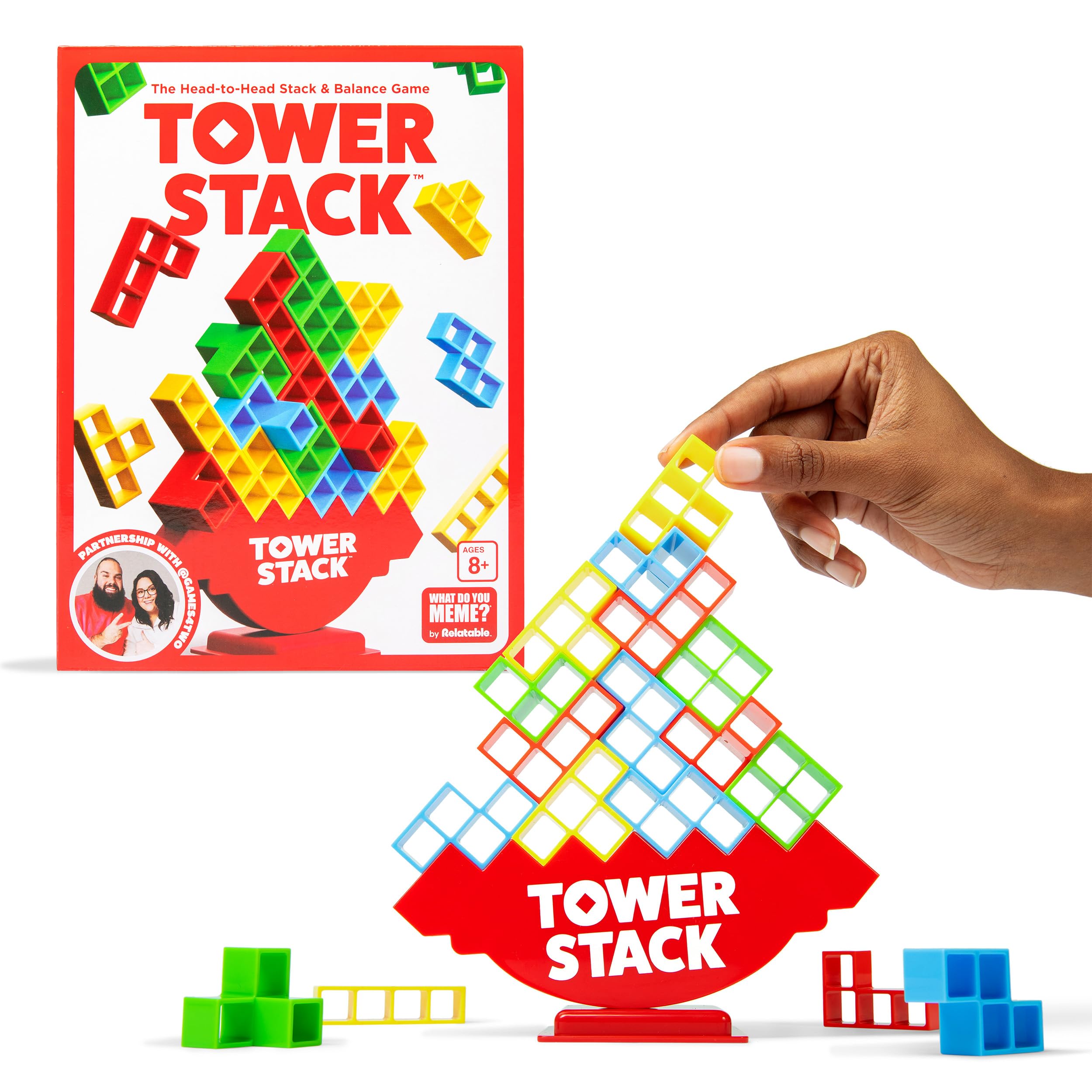 Foto 2 pulgar | Game Tower Stack Stacking Challenge Para Niños De 8 A 12 Años - Venta Internacional.