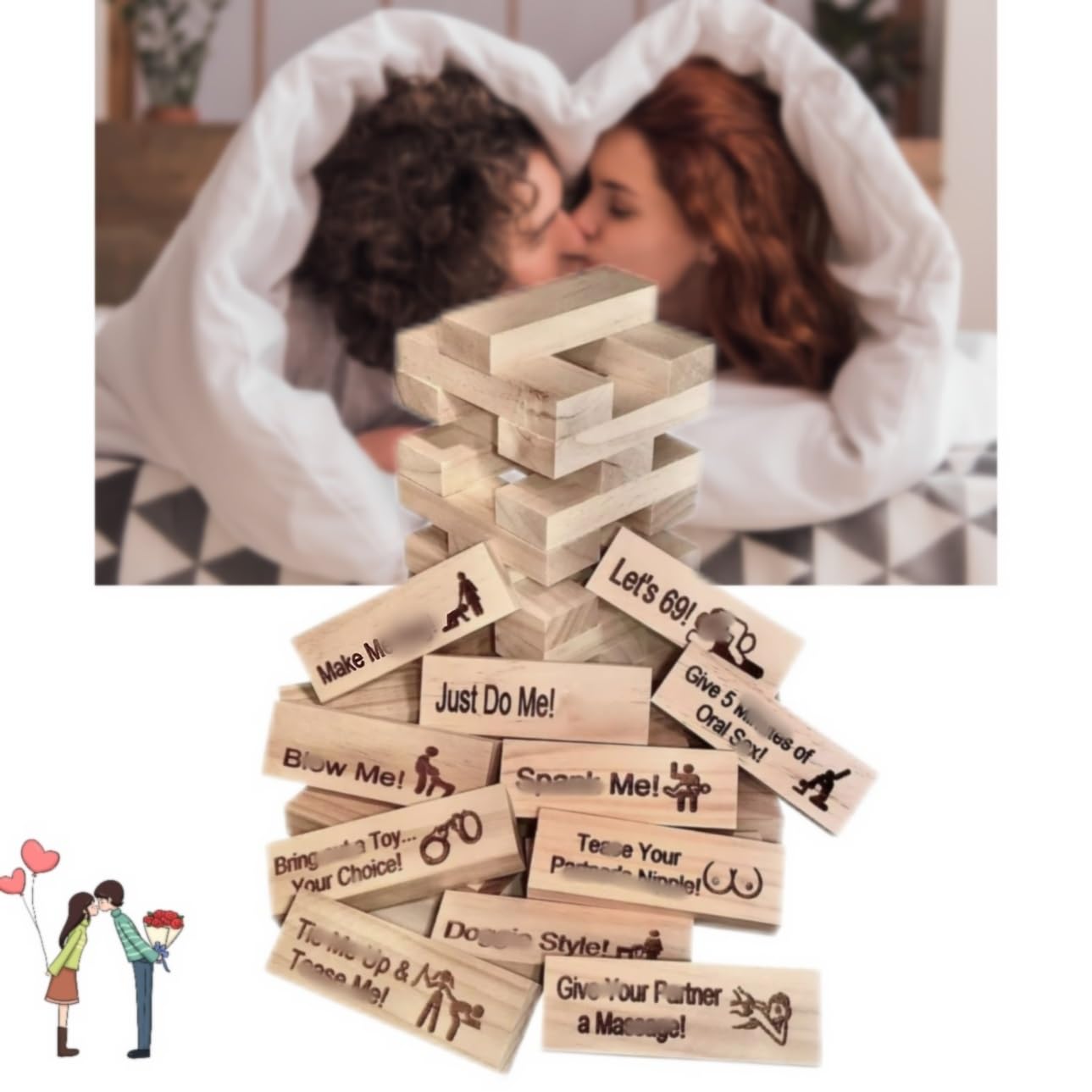 Foto 1 | Bloque Apilable Lust Tower Para Adultos, 48 Unidades, Para Parejas - Venta Internacional.