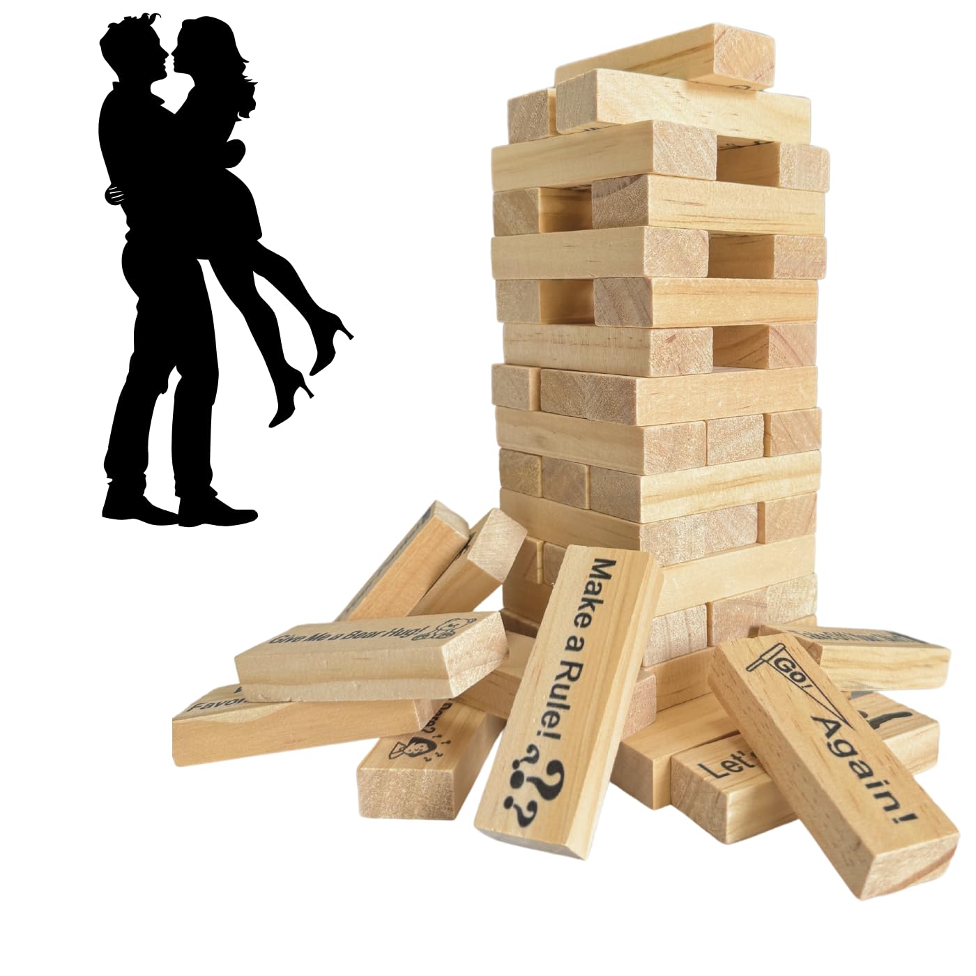 Foto 2 pulgar | Juego Lust Tower, Madera Apilable, 48 Bloques, Para Adultos - Venta Internacional.